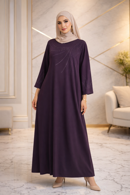 فستان ماكسي بتفاصيل راقية