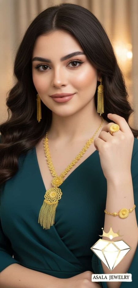 طقم الوردة الذهبية