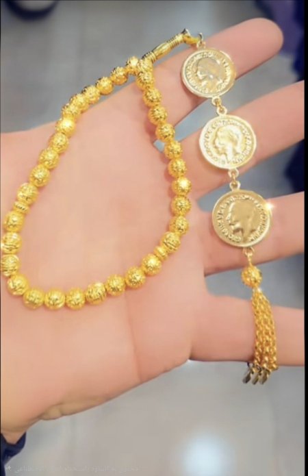 مسبحة الليرات الفاخرة – بديل ذهب