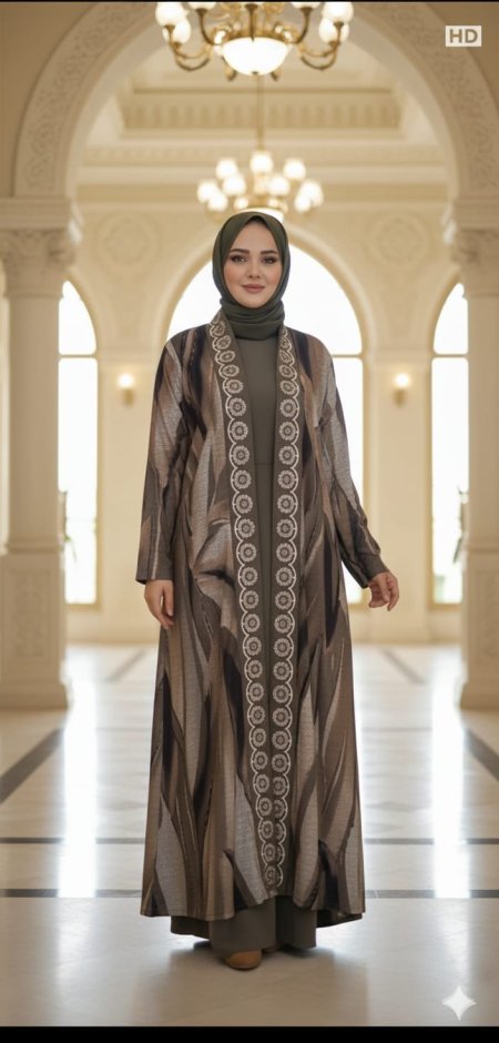 فستان مصوف قطعتين