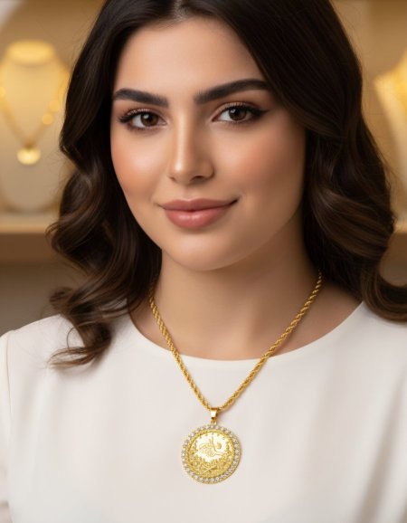 سنسال بديل ذهب مطلي بقلادة عثمانية