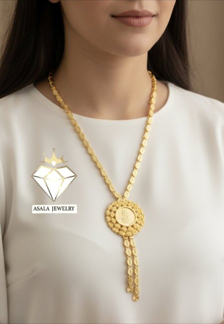 سنسال أونصة حلبي بديل الذهب – تصميم تراثي فاخر مطابق للذهب تماماً