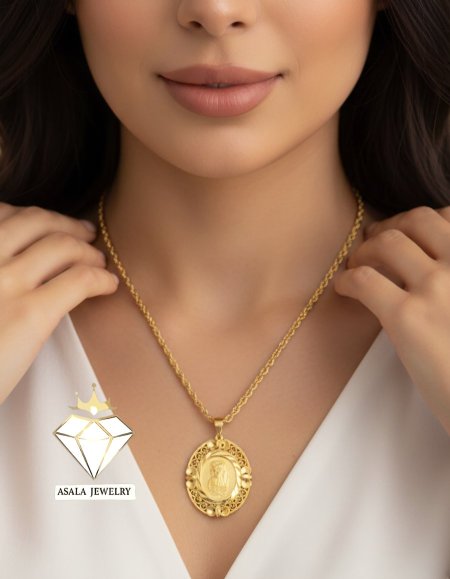 سنسال أونصة دائري مزخرف فاخر